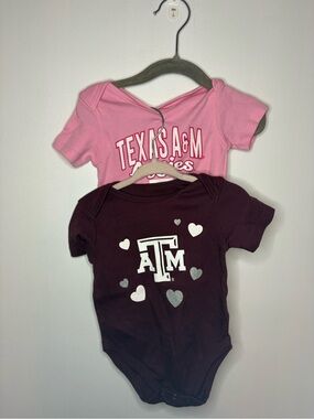 Texas a&m girls onesie pack
